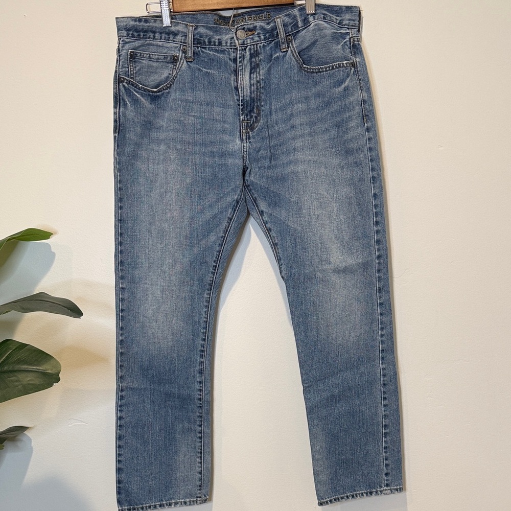 Men’s American Eagle Outfitters Light Blue Straight Jeans - 36x30